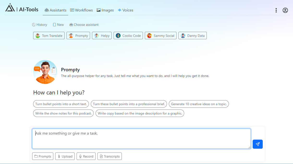 AI-Tools assistant module: Prompty is the all-purpose helper for any task